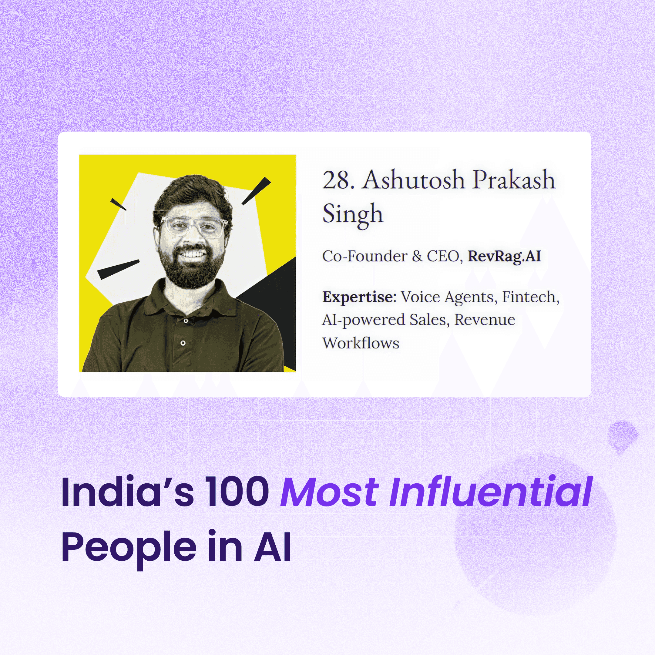 India's 100 Most Influential People in AI